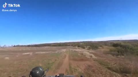 AT rocket narrowly misses Urk BTR