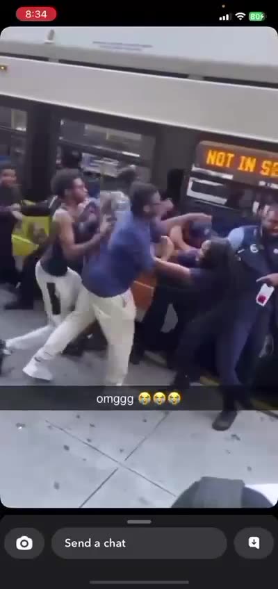 Bus Fight NYC