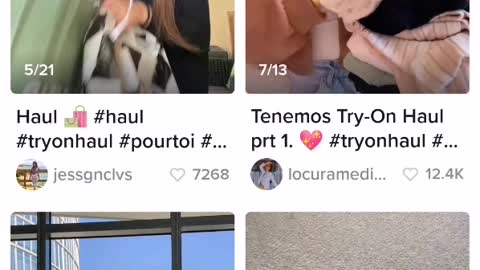 TikTok trend: Try-on Haul