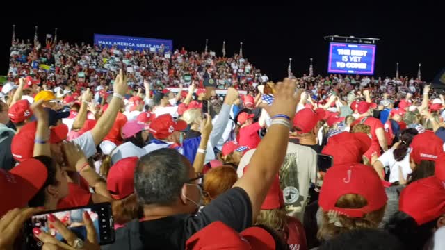 USA! USA! USA! Miami Trump Rally!