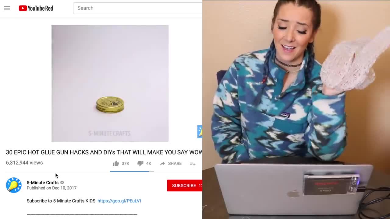 Jenna Marbles Hot Glue