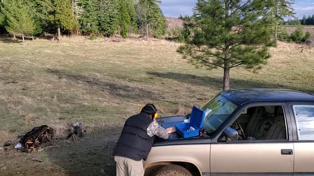 First tannerite shot