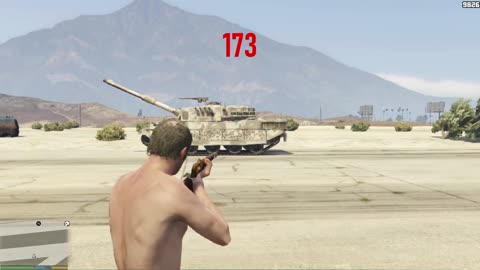 How many Musket bullets is needed to destroy a TANK in GTA 5?