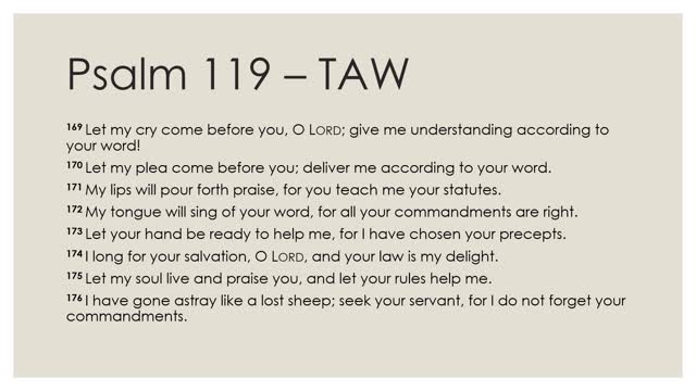 Psalm 119:161-176 Daily Devotion