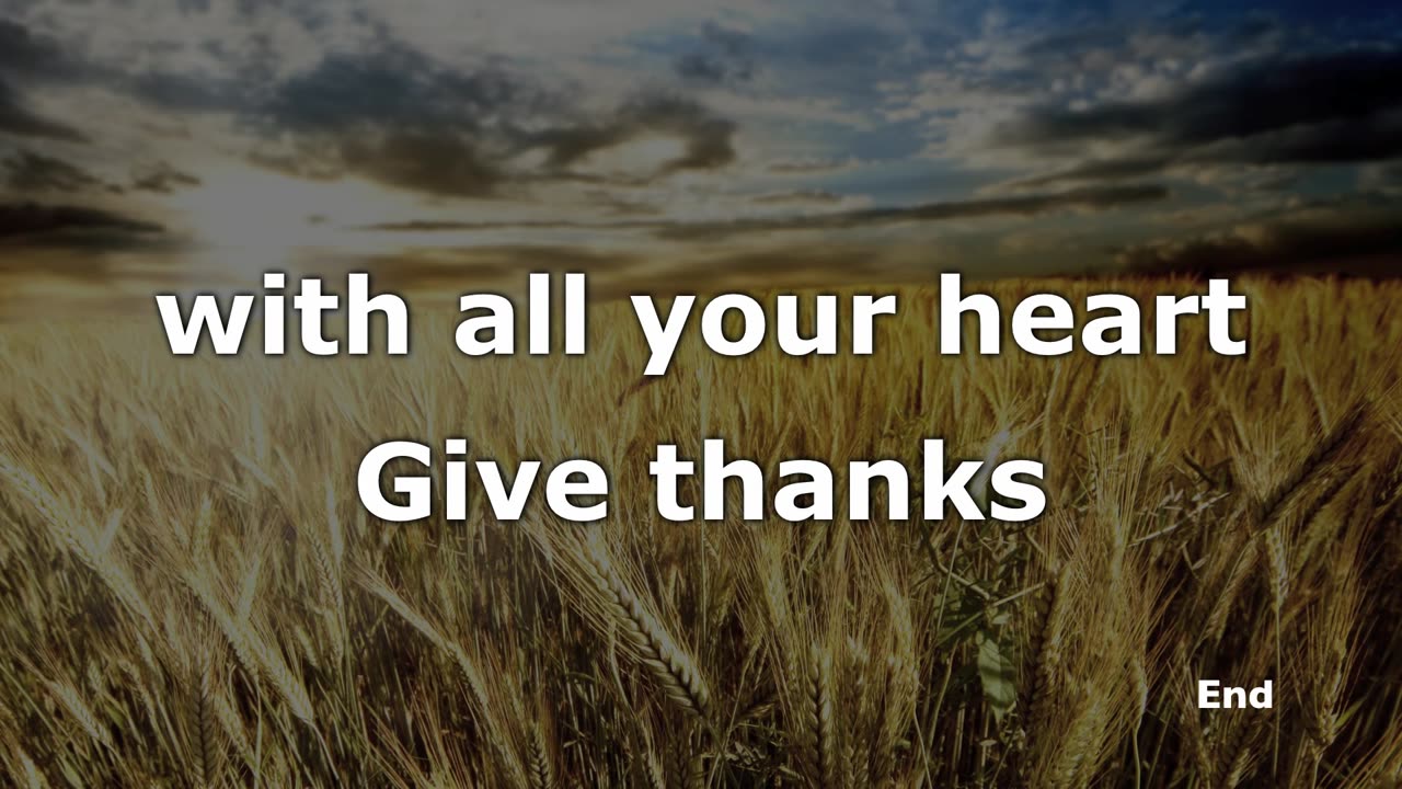 Give Thanks With a Grateful Heart