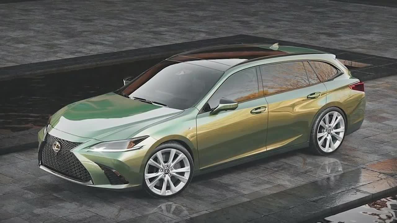 The New 2022 Lexus ES Wagon - Rendering/The outside plan is made in the style of European models