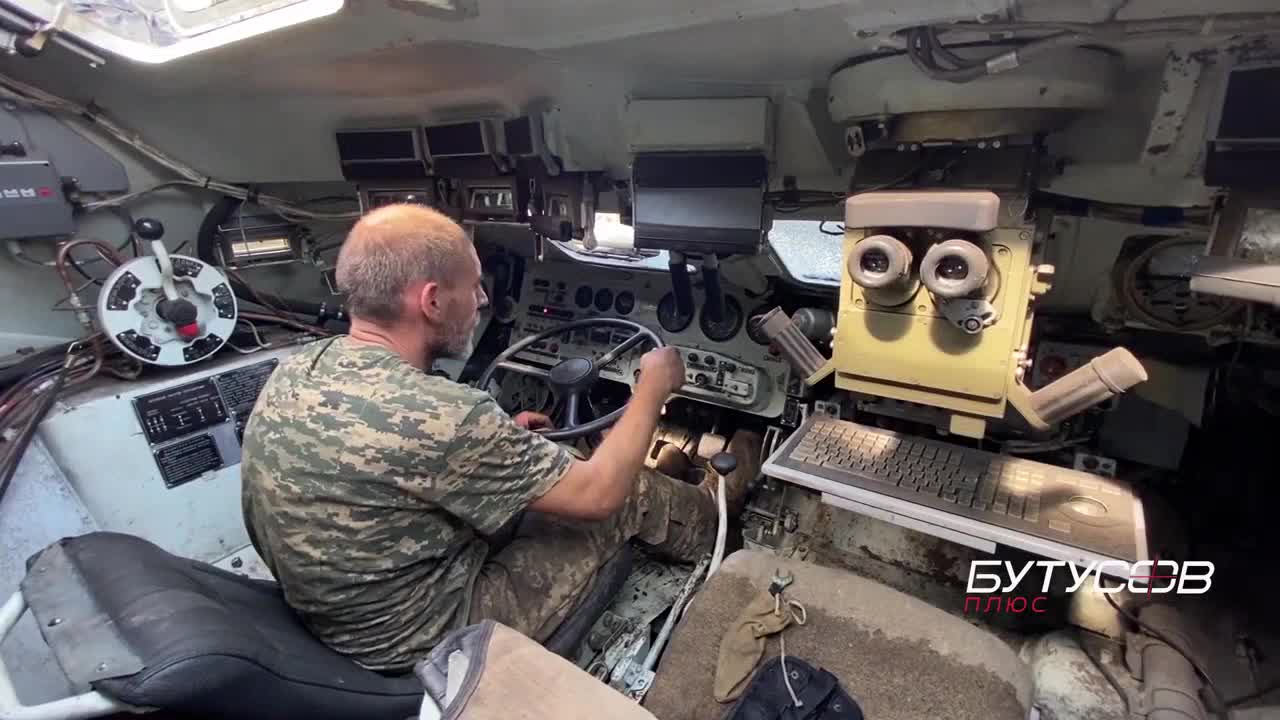 Rare Russian command and observation vehicle 1B1003 of the artillery control complex 1B198 Cannonad