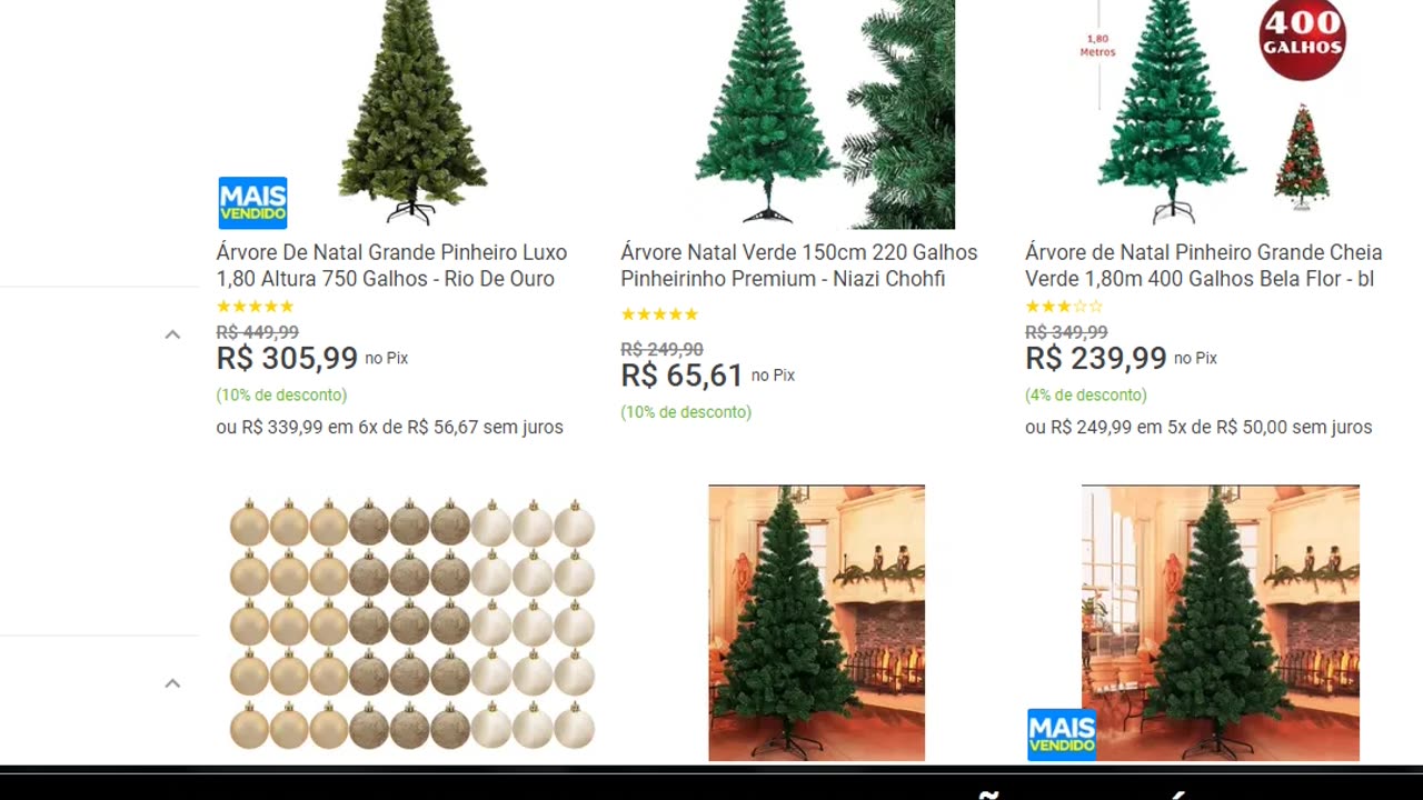 Árvore De Natal Grande Pinheiro Luxo 1,80 Altura 750 Galhos - Rio De Ouro