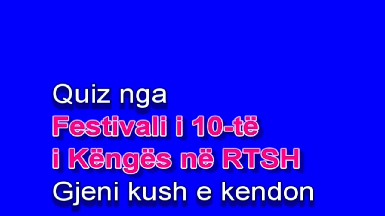 quiz nga Festivali i 10-të i Këngës në RTSH gjeni kush e kendon duet