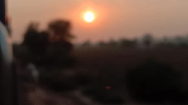 Sunset 🌇 view on train