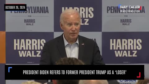 President Biden Refers To Former President Trump As A 'Loser'