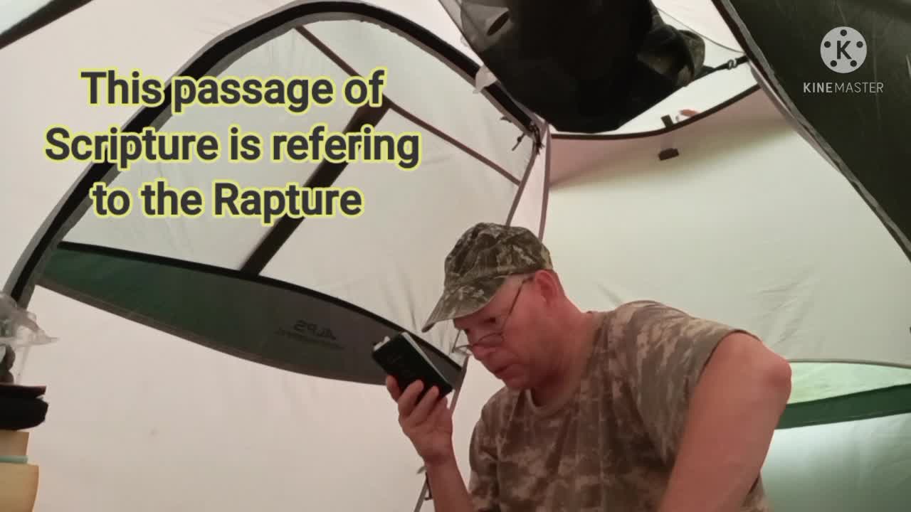 Friday evening (reading about the Rapture of the church)