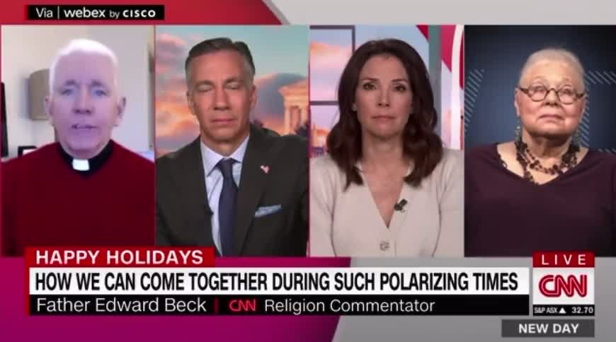 CNN’s Religion Commentator says unvaccinated people are not welcome in churches for Christmas Eve / Day Masses