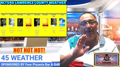 NCTV45 LAWRENCE COUNTY 45 WEATHER MONDAY AUGUST 26 2024