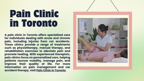 Pain Clinic in Toronto