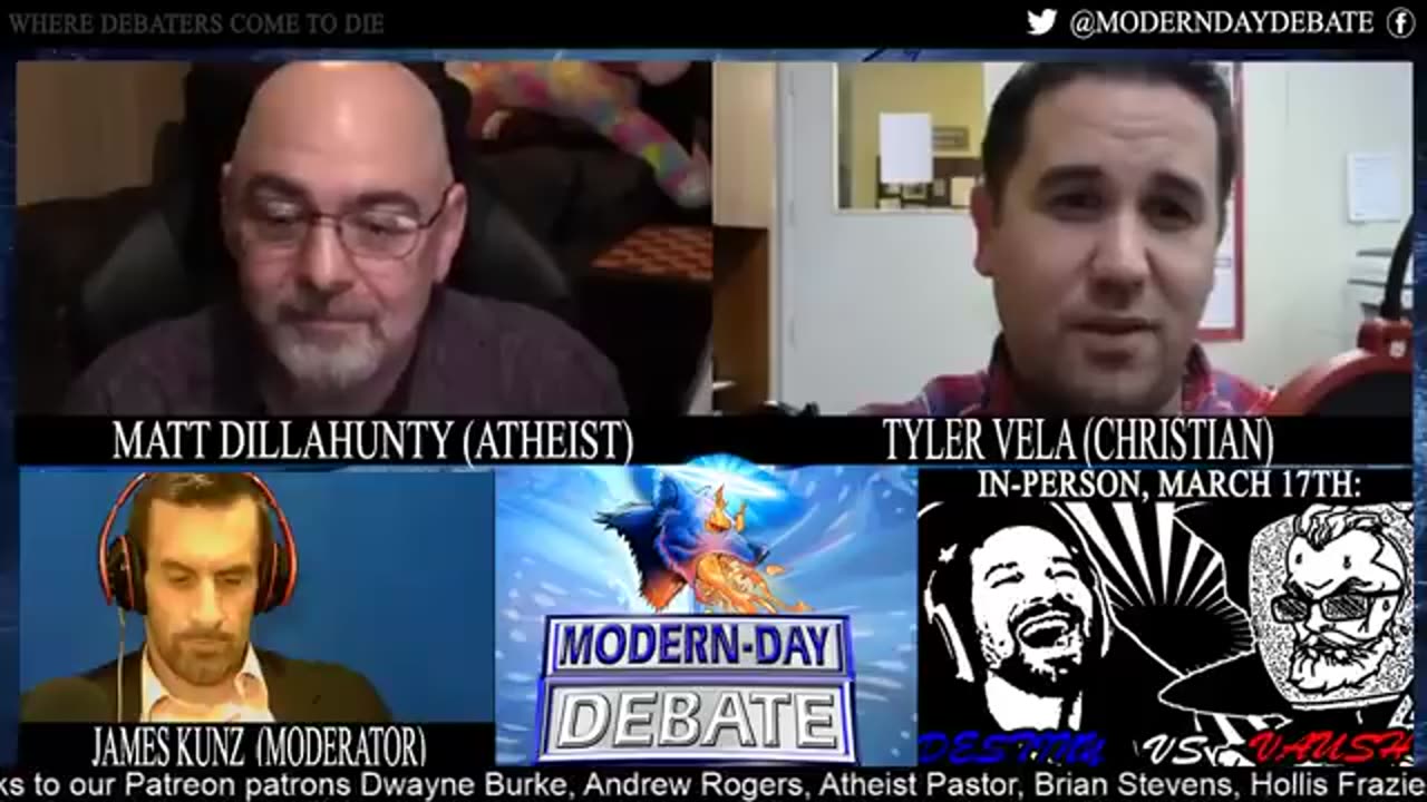 INTENSE DEBATE_ Matt Dillahunty Vs Vela _ Good Evidence for God _ Podcast