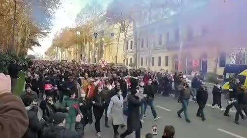 Georgians on the streets of the capital