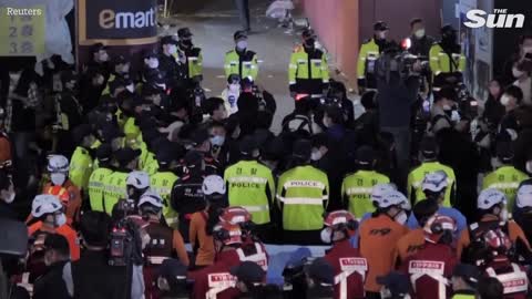 'Completely out of control', witnesses describe Halloween stampede in Seoul