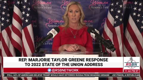 Rep. Marjorie Greene Responds to Biden's Fake State of the Union