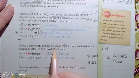 Gr 8 - Ch 1 - Lesson 9 - PART 2 - Estimate Roots