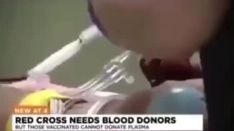 Red Cross can NOT accept blood from the Vaxxed?!