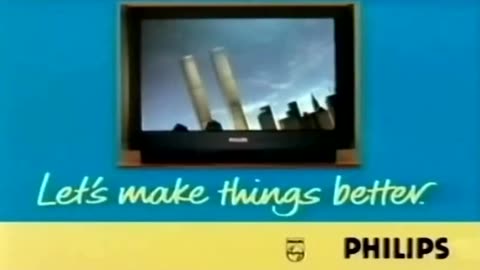 A 1995 Philips TV commercial featuring the twin towers that aged very poorly