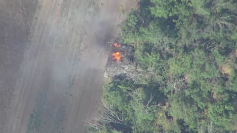 🇷🇺🇺🇦Destruction of the Ukrainian T-64BV tank