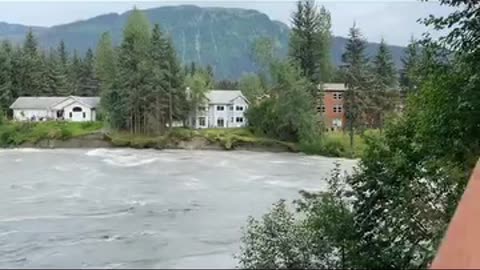 Mendenhall River Flood in Juneau Alaska