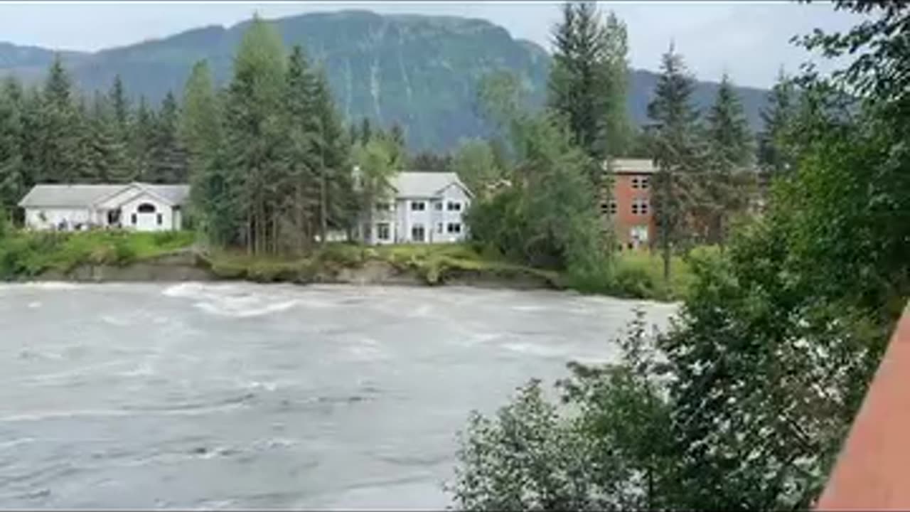 Mendenhall River Flood in Juneau Alaska