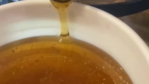 Pouring honey