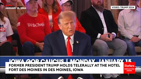 BREAKING NEWS - Trump Arrives In Iowa, Holds Town Hall Event With Republican Caucus Just Days Away