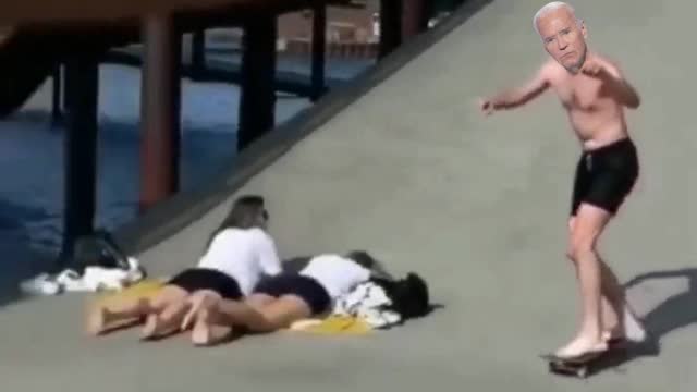 Joe Thinks He'll Have Better Luck On A Skateboard...