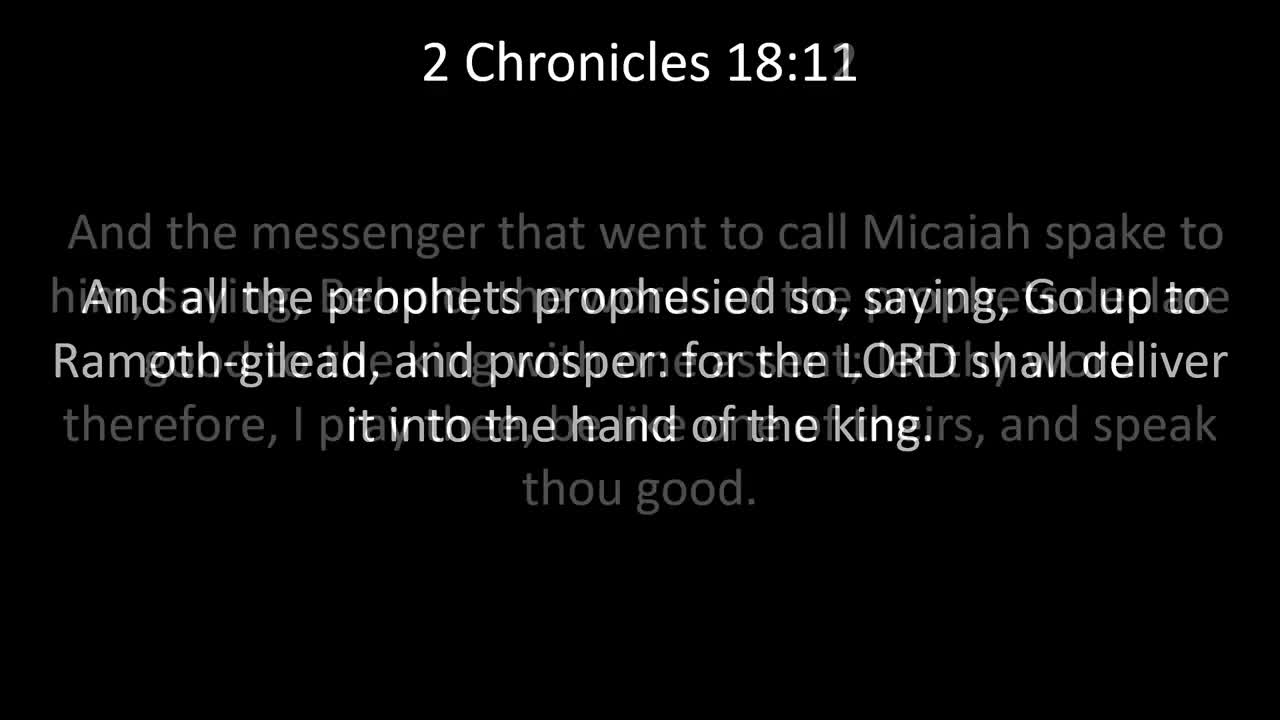 KJV Bible 2nd Chronicles Chapter 18