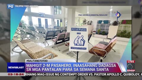 Mahigit 2-M pasahero, inaasahang dadagsa sa mga pantalan para sa Semana Santa