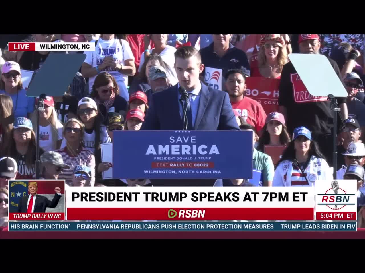 9/23/22 Bo Hines president Donald Trump Save America rally Wilmington NC Links to watch below #maga