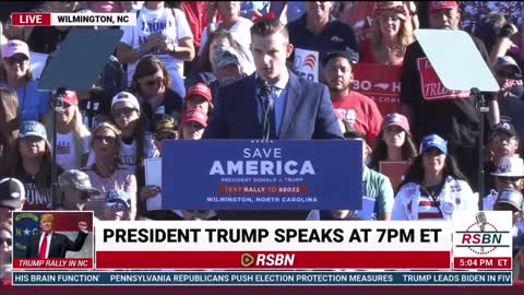 9/23/22 Bo Hines president Donald Trump Save America rally Wilmington NC Links to watch below #maga