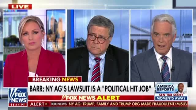Bill Barr: AG Suit result of “Trump derangement syndrome”- her mistake she went after the Trump kids.