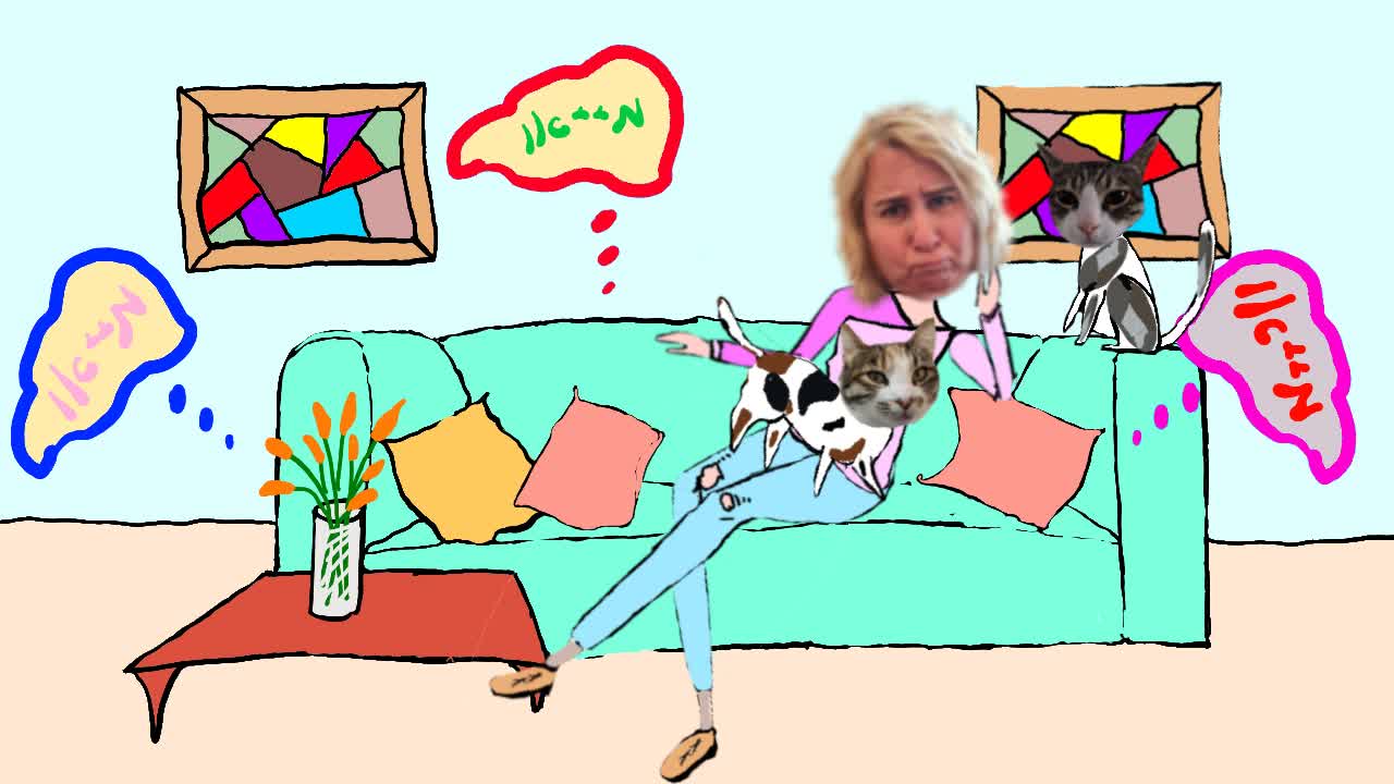 My original Hebrew song about cats - מיאו החתול שלי מיילל