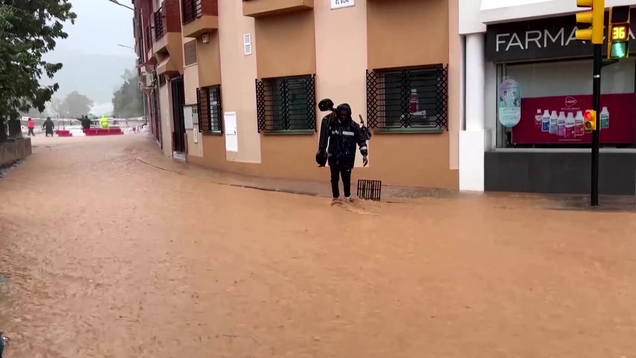 Malaga battles fresh storms two weeks after deadly Valencia floods