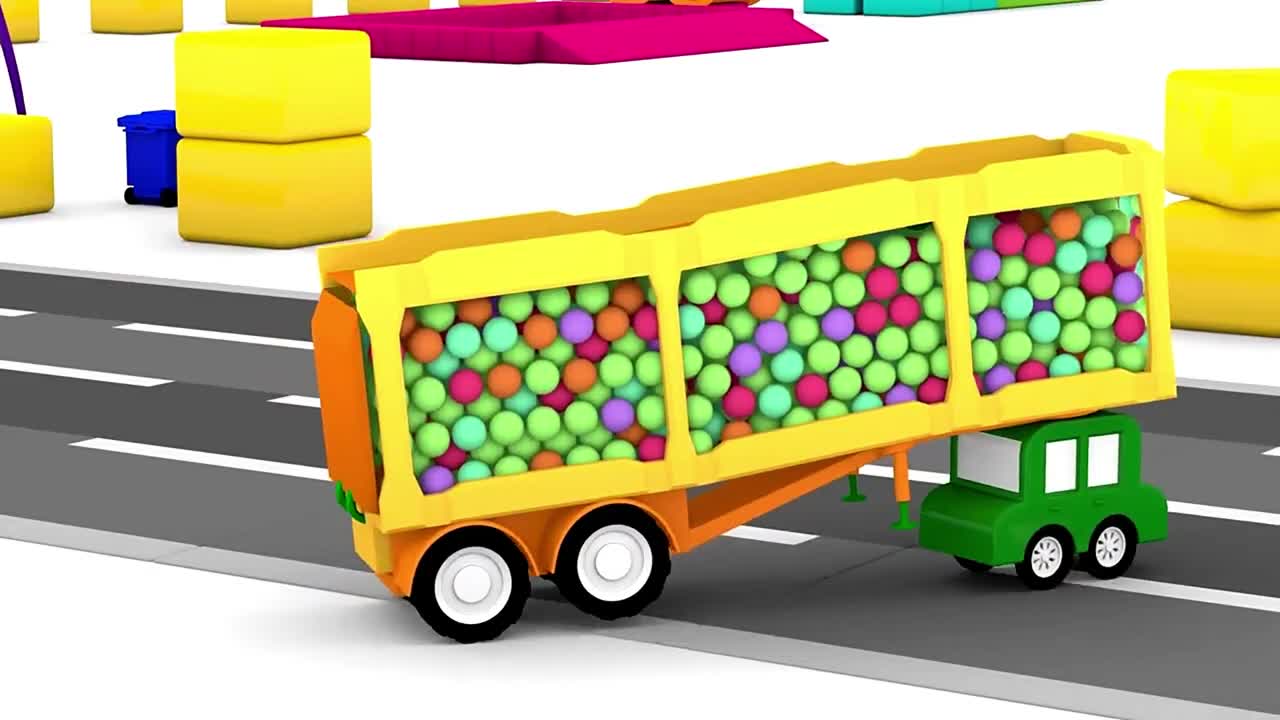 BALLS TRUCK! - Cartoons and Compilations for Kids - Children's Animation Videos for kids