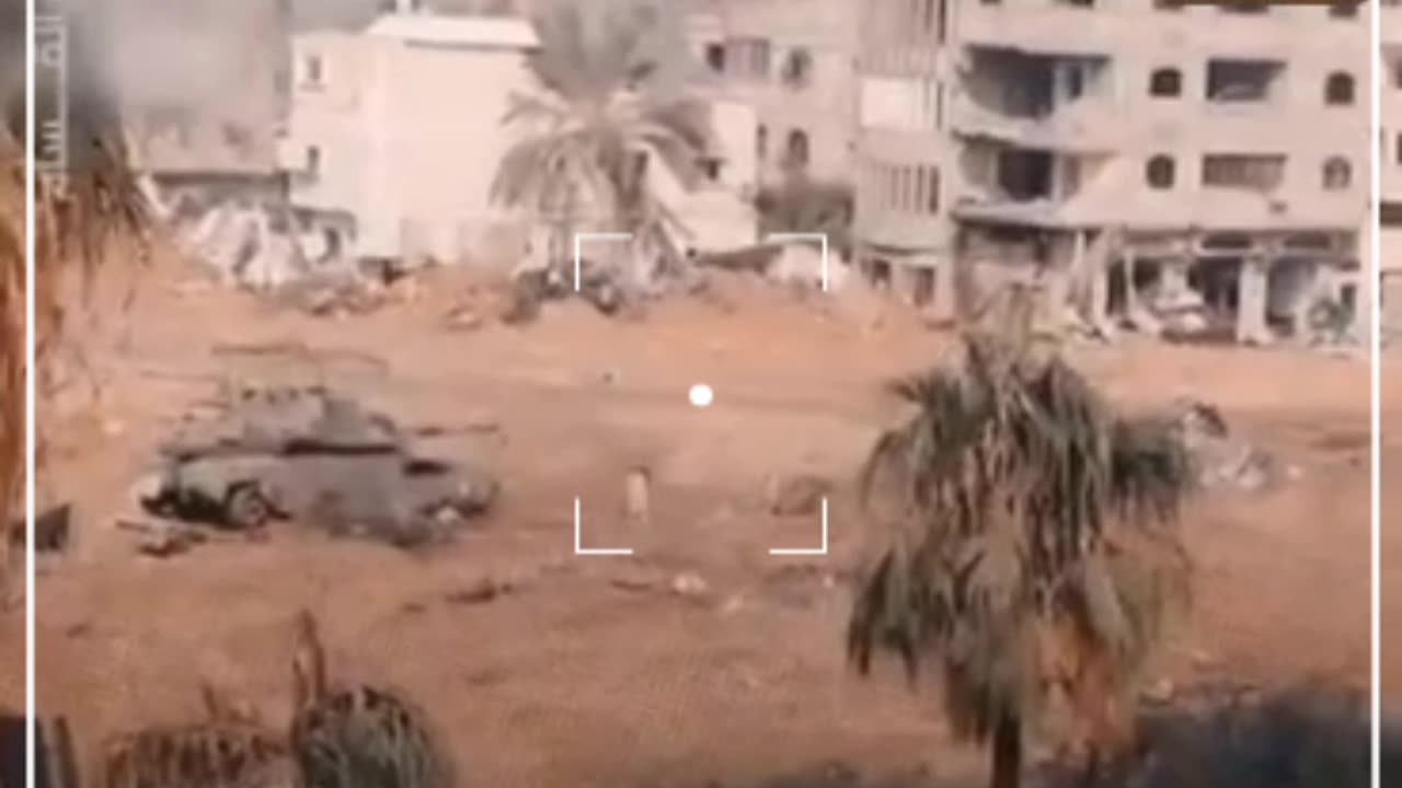 Hamas al-qassaam brigade destroying Israeli tanks