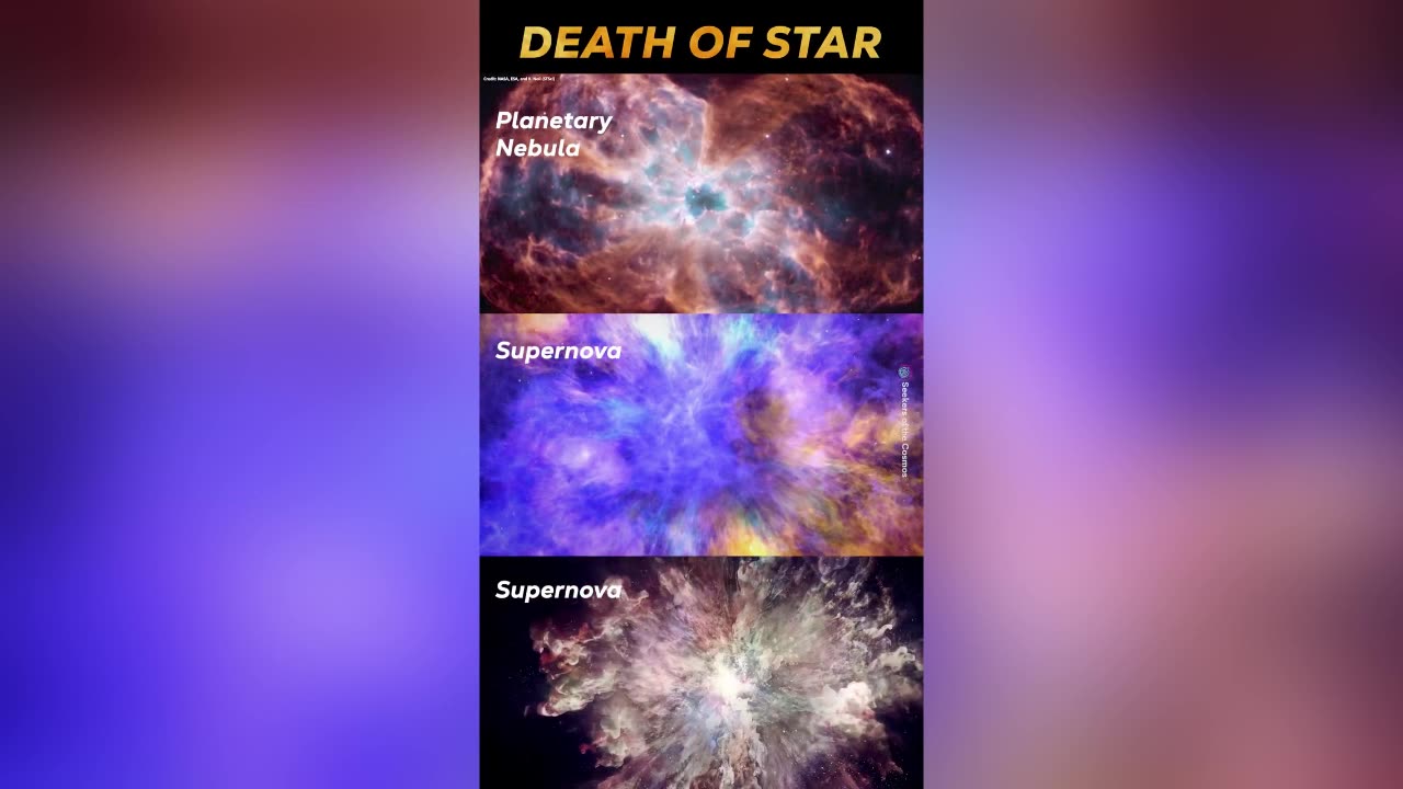 Amazing Space Stars Explosion Video