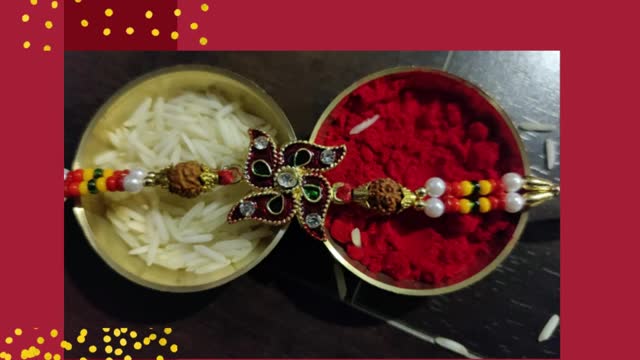 Rudraksh Rakhi Design