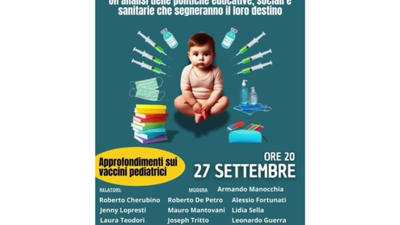 Convegno. VACCINI PEDIATRICI: i nostri bambini, bene comune o interesse privato?