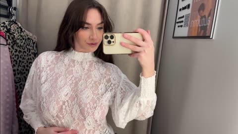 Hot Girl tried Transparent dress 3.0 