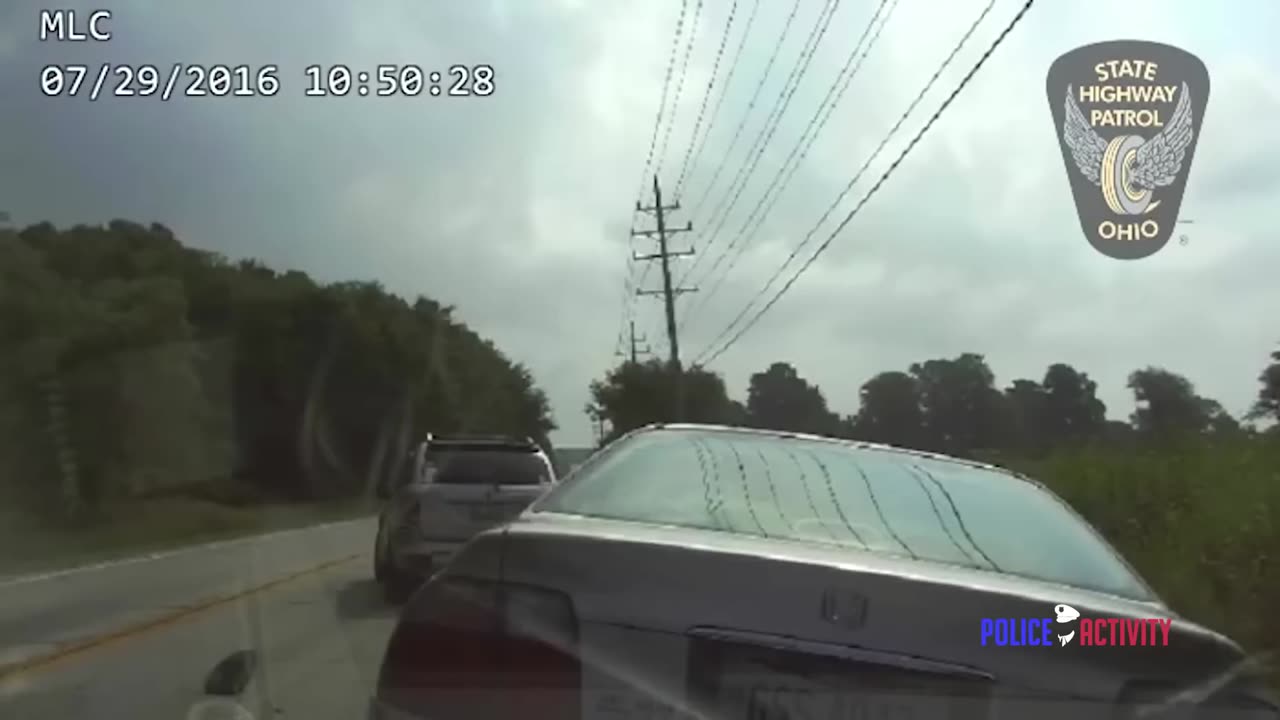 Dashcam Video Captures Ohio Trooper Hit By Car