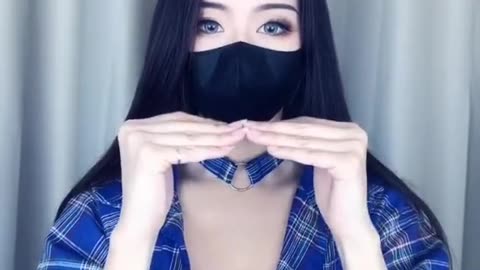 Sexy girl gesture dance and finger dance