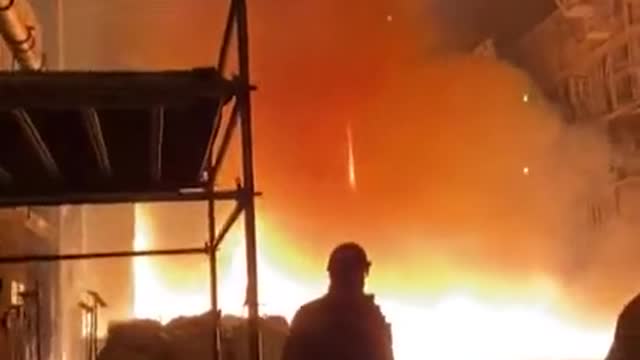Melting Steel on the floor...