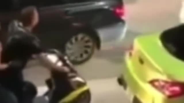 Drunken Heavy Driver Hits Random Person With their Motorbike !!!