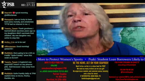2022-04-11 07:00 EDT - Patriots Soapbox AM: with LadyRWB , MykelJaye & DD
